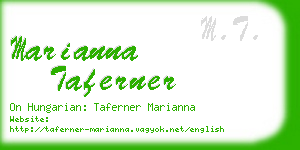marianna taferner business card